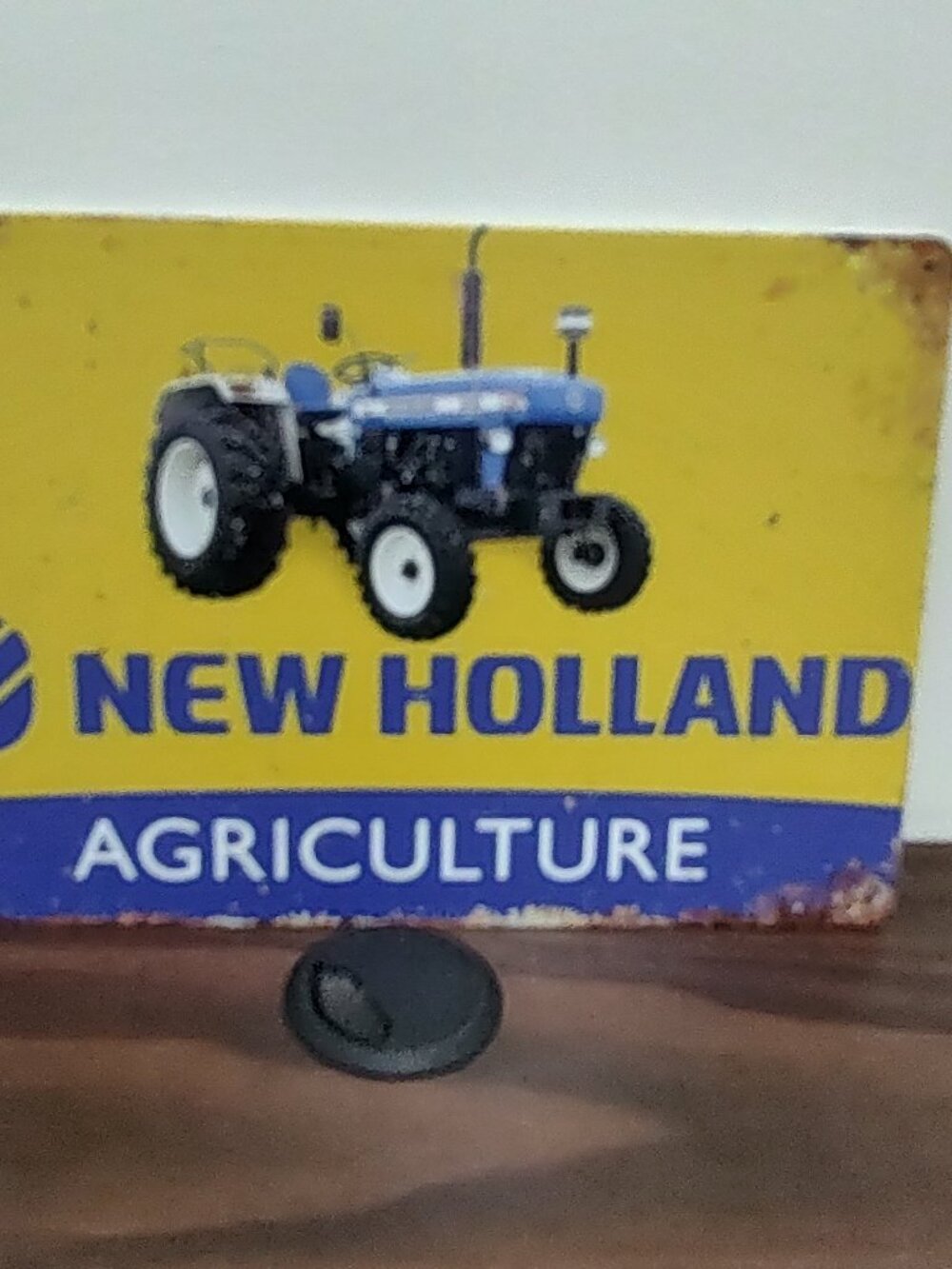 New Holland Agriculture Tin Metal Farm Tractor Shop Garage Wall Sign 12x8